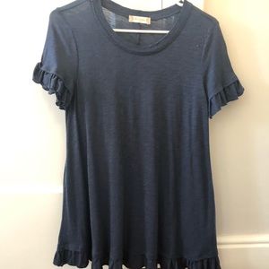 Navy long tee